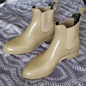 Lemon Jelly Comfy Women's Rain Boot Taupe sz 37